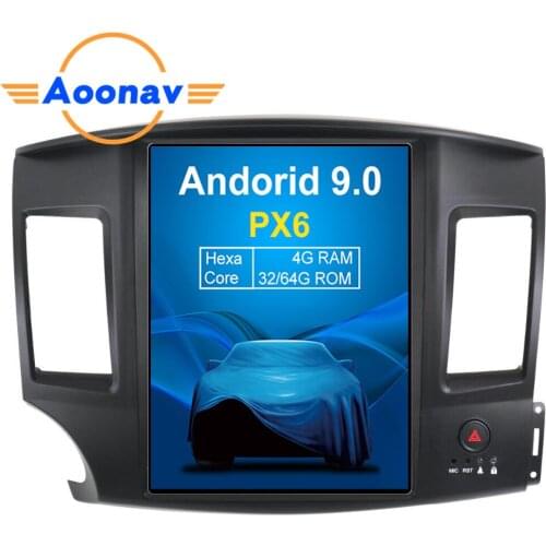 12.1 inch car GPS Radio GPS navigation for-Mitsubishi Lancer EVO 2007-2016 multimedia player Android 9.0 Support carplay