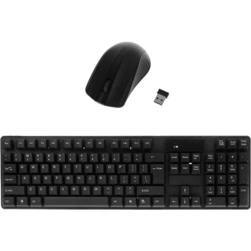 2.4GHz Wireless Keyboard Optical Mouse Combo Kit For Laptop Desktop Computer