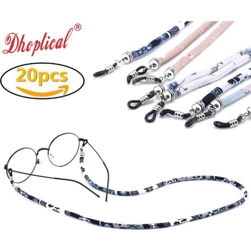 20pcs eyewear cord reading glasses cord sunglasses chain colorful avoid glasses slip nylon material