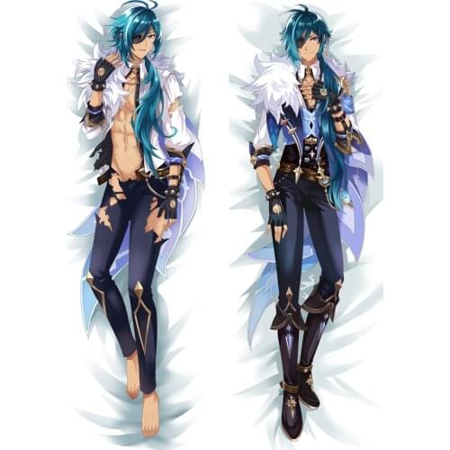 Anime Game Genshin Impact Dakimakura Otaku Girl Hugging Body Kaeya Pillow Case Cover Japanese Cosplay Costume