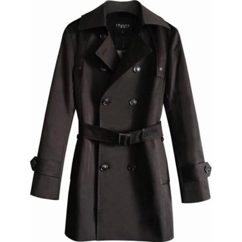 Black mens trench coats куртка мужская весна casaco masculino black fashion autumn winter man long coat men clothes overcoat