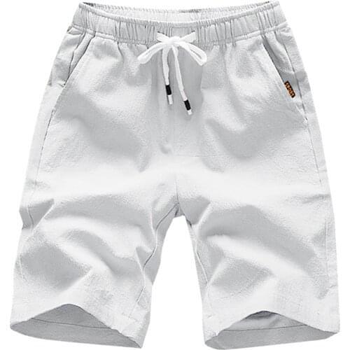 Hot 2021 Newest Summer Casual Shorts Mens Solid Cotton Fashion Style Man Shorts Beach Shorts Plus Size Short Men Male