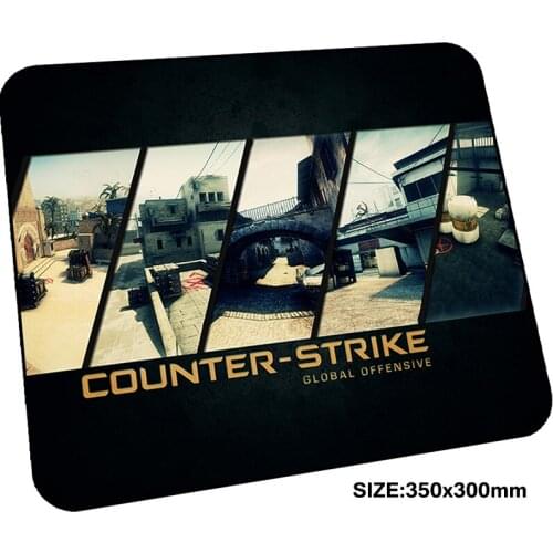 Cs go mousepad gamer 350x300x3mm gaming mouse pad HD pattern notebook pc accessories laptop padmouse cool new ergonomic mat