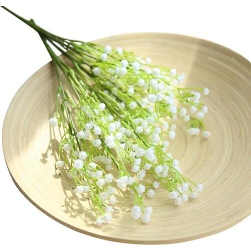 Artificial Flowers White Babies Breath Gypsophila DIY Floral Bouquets Arrangement Wedding Party Home Decoration