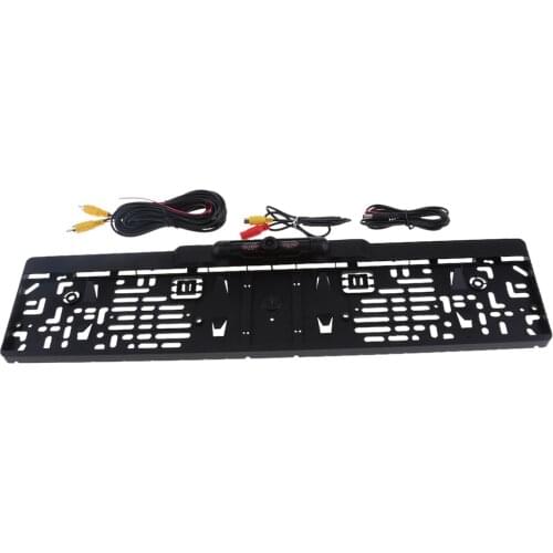 EU Frame Licensed Backup Camera, 170 Degree Rearview Camera, , 4 LED Lights