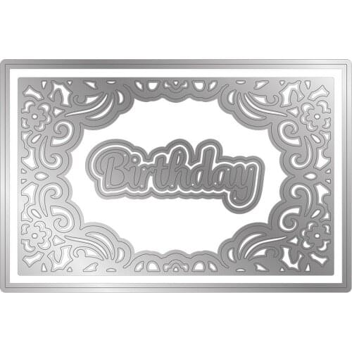 Metal cutting dies Floral Frame cut die mold card Scrapbook paper craft knife mould blade punch stencils