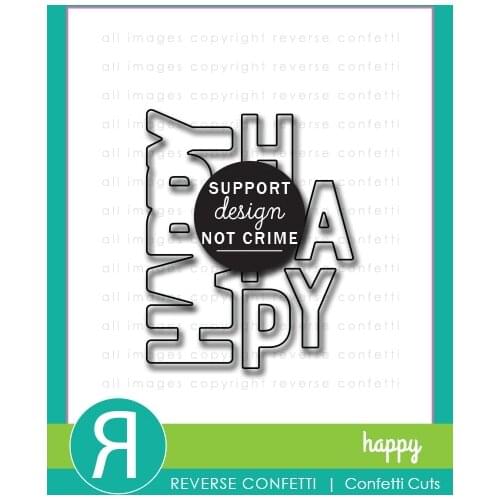 2021 AliliArts Metal Cutting Dies HAPPY diy Scrapbooking Photo Album Decorative Embossing PaperCard Crafts Die