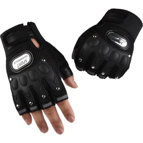 Motorcycle Gloves Breathable Half-finger Racing Gloves Outdoor Sports Protective Riding Off-road Cross Country Bike Gloves