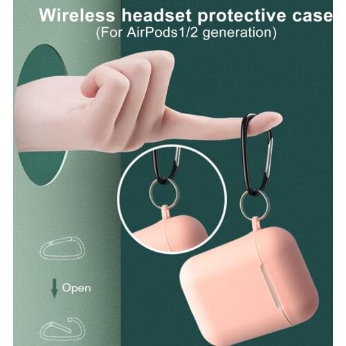 Soft Ultra-Thin Anti-Fall Silicone Earphone Protective Case Anti-Scratch Headset Cover For AirPods 1/2 For Apple I9S/I10/i11/i12