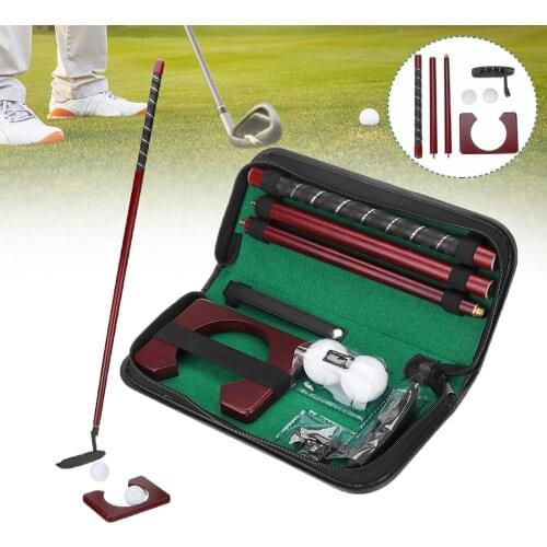 Golf Putter Set Removable Golf Alignment Stick Chipping Swing Trainer Sport Golf Pole with Golf Ball