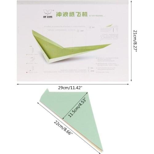 Never Falling Surfing Paper Aircraft Magic Toy Hand Throw Flying Glider Planes Educational Toys Kids Toy Gift Outdoor Toy Y4UD