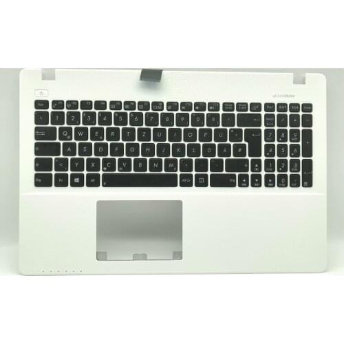 New Genuine German Keyboard Topcase with White palmrest for Asus X550J X550JD X550JF X550JK X550JX