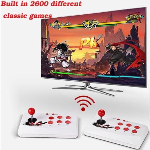 New Wireless Connection TV Double Rocker Console 2600+ Games