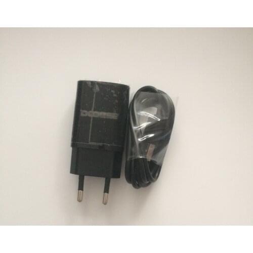 New Replacement Travel Charger + USB Cable USB Line For DOOGEE Y6 Max 6.5 Inch FHD MTK6750 Octa Core Free Shipping