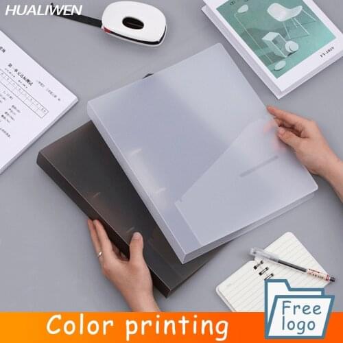 A4 File File Storage Box Storage Folder Filing Product 2 Hole Loose-leaf Binder Learning Office Supplies
