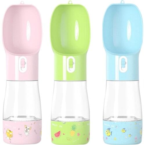 Portable Dog Water Bottle Outdoor Dogs Food Water Feeder Drinking Bowl Pets Water Feeder Dispenser for Small Large Dogs