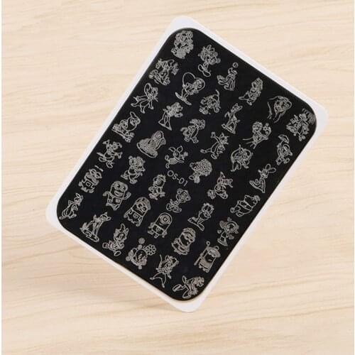 1pcs Stainless Steel Nail Stamping Plates Rectangle Nail Template Multi-Patterns Image Manicure DIY Nail Designs Stamp Plate #ZJ