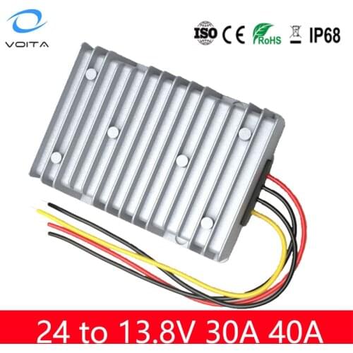 Car truck vehicle electric applications voltage buck module 40a 24v to 13.8v step up dc converter