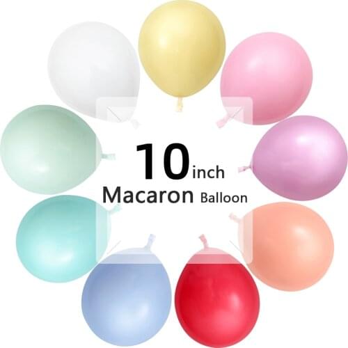 10/20/30/50Pcs 10inch Colorful Macaron Latex Balloons Pastel Candy Balloon Baby Shower Decoration Wedding Birthday Party Globos