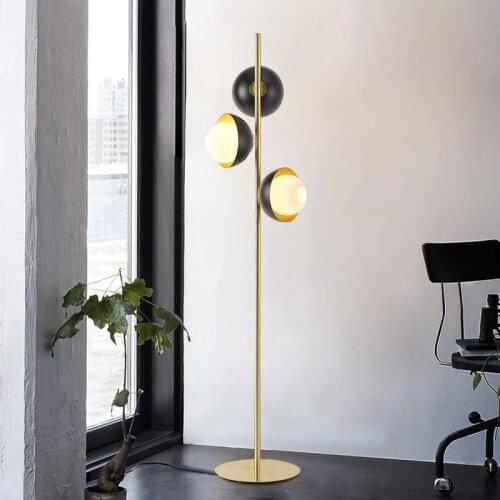 Modern Metal Floor Lamp Restaurant Bar Villa Hotel Home Living Room Reading Bedroom Beside Standing Light LED Suspension FA134