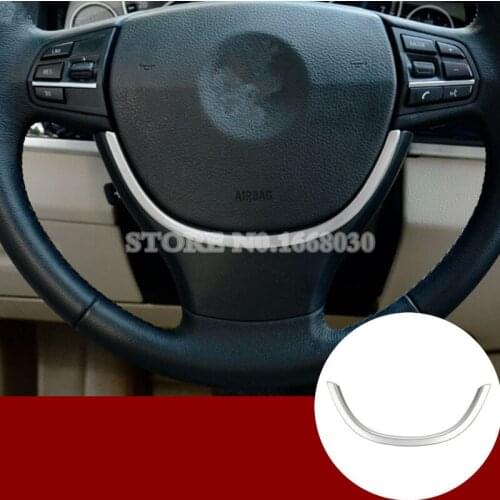 Inner Steering Wheel Sequins Cover Trim For BMW 7 Series F01 F02 2009-2015 Car accesories interior Car decoration