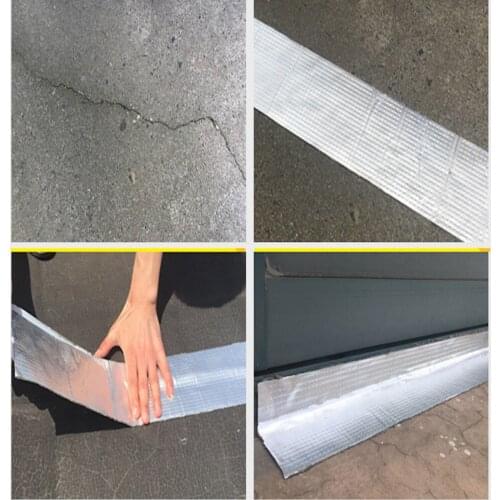 Waterproof Tape Aluminium Butyl Repair Tape Pipe RV Awing Sail Glass Floor Roof Window Wall Sealer 20cm x 5m 1.5mm Thick