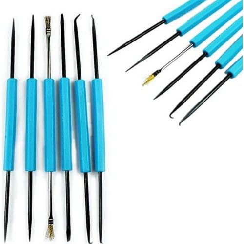 6pcs Desoldering Aid Tool Circuit Board Soldering Welding Auxiliary Tools Assist Set Soldering Aid PCB Cleaning Kit Repair Tools