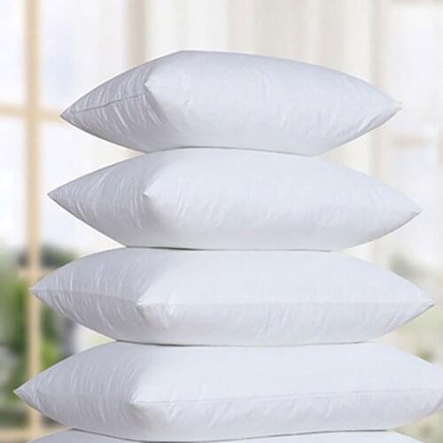 2pcs Qibeauty White Cushion Insert Soft for Car Sofa Chair Throw Pillow Core Inner Seat Cushion Filling square pillow core