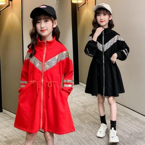 Ropa De Navidad Fashion Girl Red Black Long Sleeve Dress Cute Corset Halloween Costumes for Toddler Girls Beauty Clothes 4-12 Y