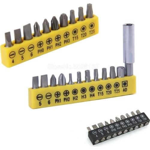 1/4" Hex 25MM Screwdriver Bit Head Magnetic Set Ph Electric Sleeve Tool Extension Extend Socket Screw Bits Holder Bar