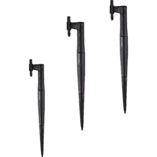 10PCS Garden Drip Irrigation 20cm Stake Support Holder for 6 & 7.5MM Nozzle Sprinkler Connect 1/4'' Hose Watering Bonsai