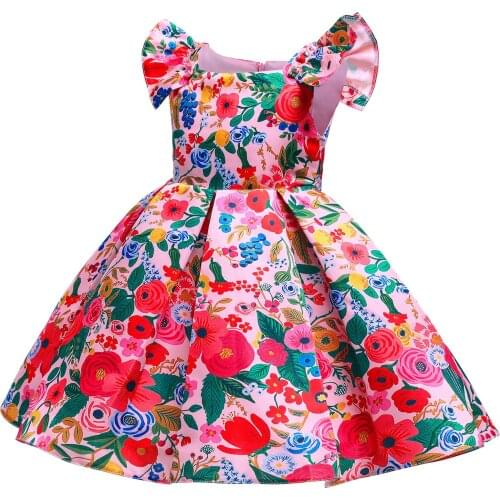 2021 Christma Costume Princess Dress Bridesmaid Dresses Formal Dress For Girls Evening Wedding Party Dress Vestidos For 3-10 Age