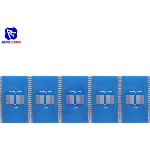 5PCS/Lot TSOP48 to DIP48 0.5mm Pitch Interposer Board PCB Board Adapter Plate Good