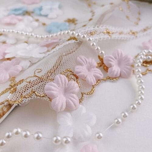 Wedding dress decoration flowers DIY handmade 3D satin pleated mini flowers