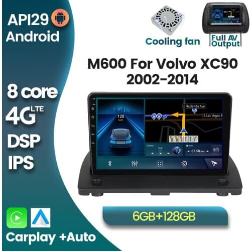 4G LTE DSP Android 10 Car Radio GPS Navi Multimedia Player for Volvo XC90 2004 2005 2006 2007 2008-2014 2Din Head Unit Stereo