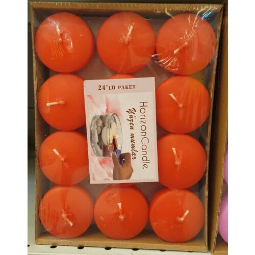 24 Pieces Colorful Candles, Floating Candles