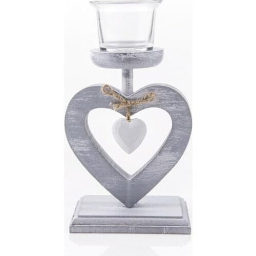 Wood Heart Tealıght candle holder 16Cm candle and candlestick свеча и подсвечник vela y candelero