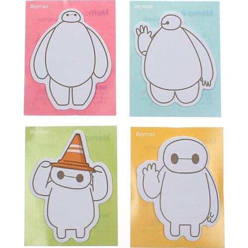 Ellen Brook 1 PCS Cartoon Memo Stickers Sticky DIY Notes Pad Cute Animal Posted Schedule Stationery Office School