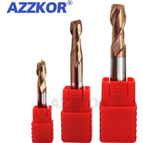 Milling Cutter Alloy Coating Tungsten Steel Tool Cnc Maching 2 Blade Endmills Top Kit Milling Cutter Machine Tools HRC55 2Flute