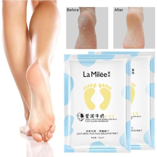 2pc Foot Peeling Exfoliating Mask Socks Patch Remove Cuticles Peel Off Dead Skin Scrub Exfoliating Socks Anti Crack TSLM1