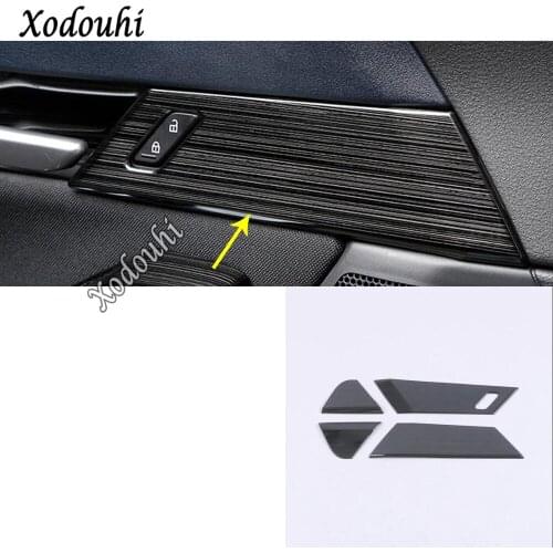 Car Body Cover Stainless Steel Door Inner Internal Handle Bowl Frame Lamp Armrest Parts 4pcs For Mazda CX-30 CX30 2020 2021