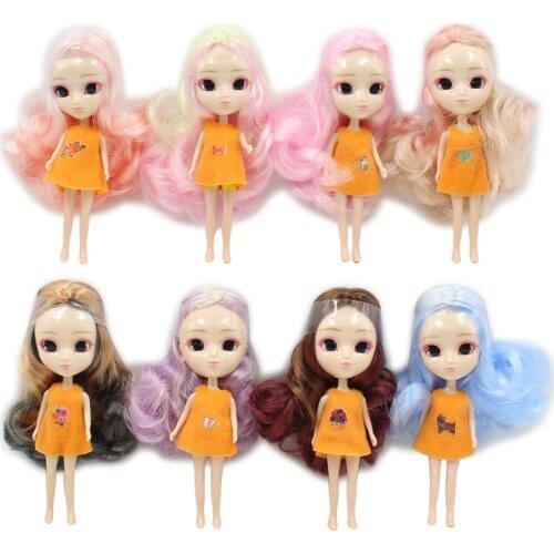 ICY Nude Mini Pullip Doll No.2 many kinds of hair colors,clothes random BJD 12CM