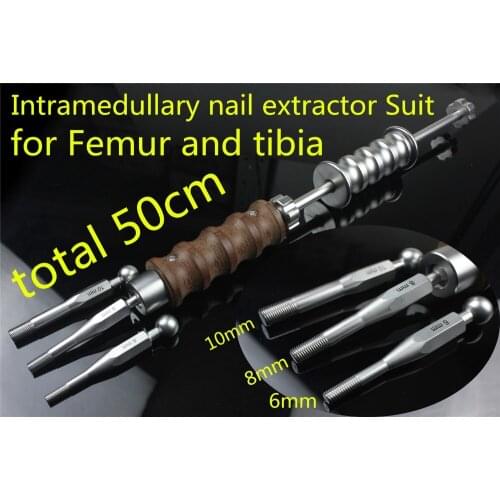 Medical orthopedic instrument Inversion reconstruction Femur tibia Interlocking intramedullary nail extractor Suit lower limb