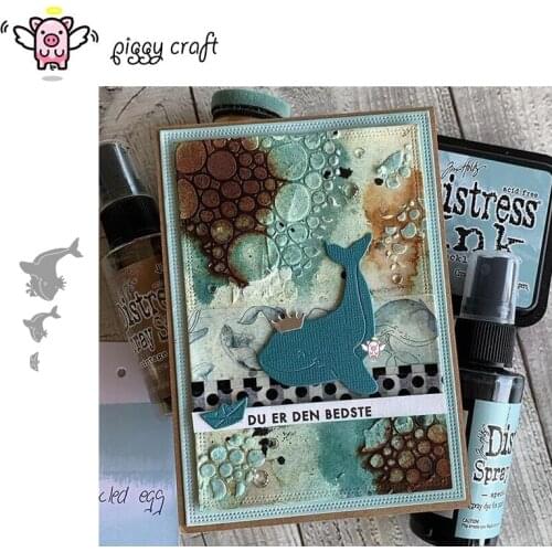 Piggy Craft metal cutting dies cut die mold Whale decoration Scrapbook paper craft knife mould blade punch stencils dies