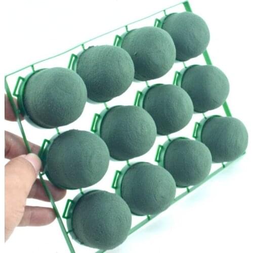 Set of 12 Mini Floral Foam Spheres for Wedding Wrist Corsages Making Craft DIY Party Decoration Florist Accessories