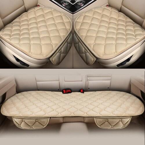 New Winter Car Seat Cover Thick Warm Velvet Seat Cushion Full Set Seat Cushion Non-slip Short Plush Protector Mat Pad Universal