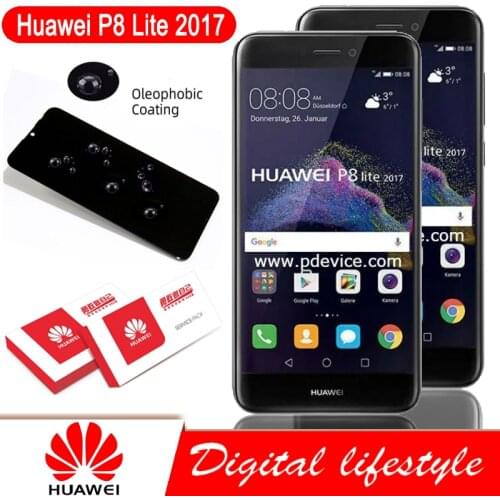 Original 5.2'' Display with Frame for Huawei P8 Lite 2017 LCD Touch Screen Digitizer Assembly P9 Lite 2017 PRA-LA1 PRA-LX1