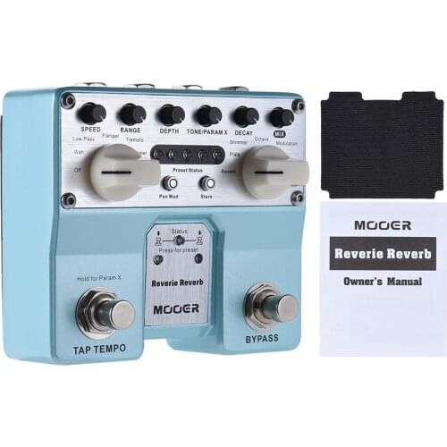 MOOER Reverie Reverb Guitar Effect Pedal 5 Reverberation Modes 5 Enhancing Effects with Two Footswitch