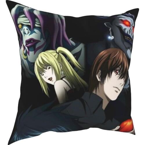 Custom animation style pillow case 45x45cm household pillow case wedding decoration cotton linen pillow case