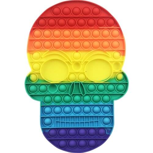 Push and Pop Bubble Fidget Sensory Toy ADHD Autism Special Needs Stress Reliever Silicone Squeeze Toy Relax and Keep Kids Adults